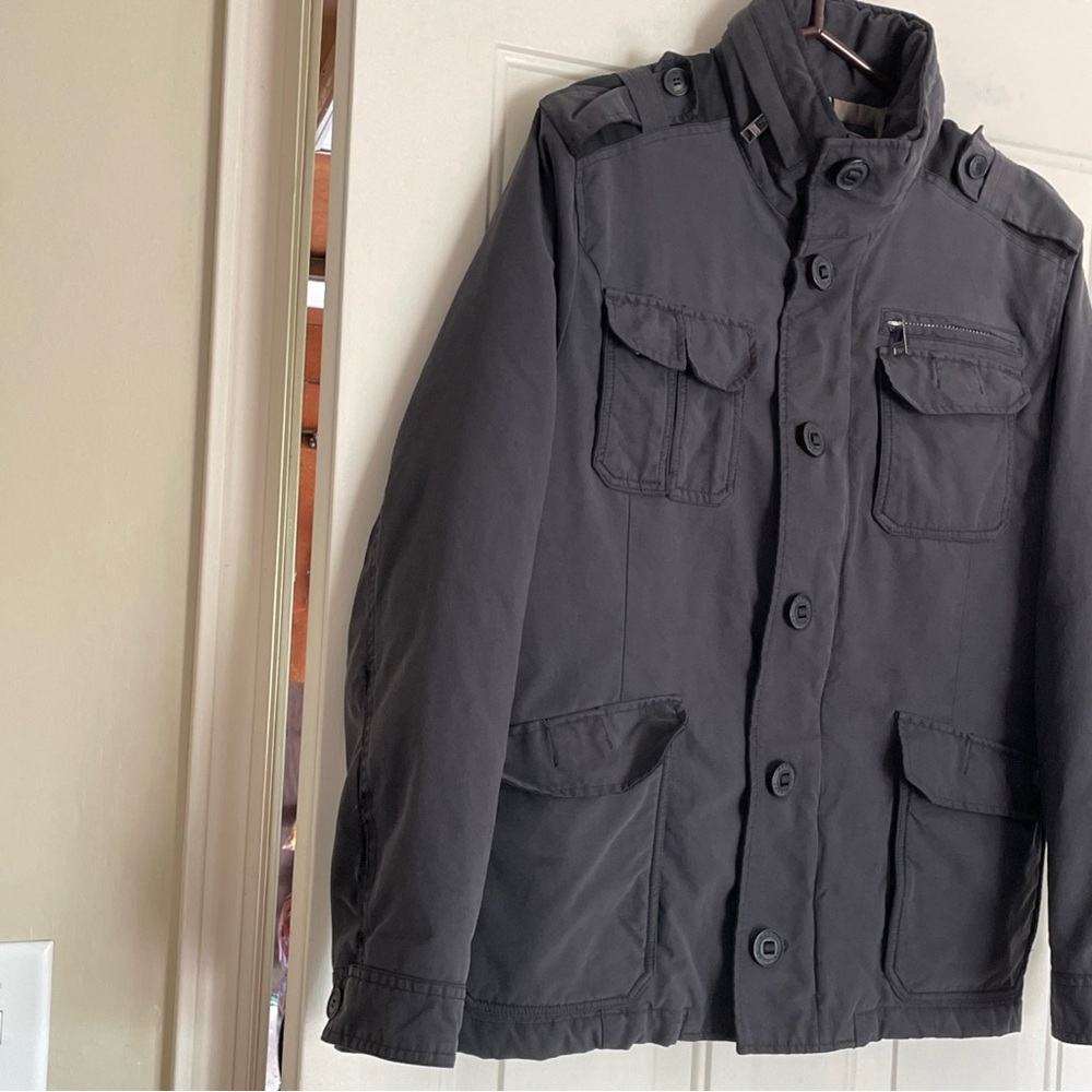 MARC NEW YORK Men's Black Utility Jacket Nylon Polyester Shell with Hood Large - Picture 2 of 16